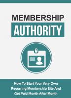 Membership Authority